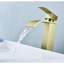 Robinet de salle de bain en or brossé, bec cascade pour lavabo de meuble-lavabo, poignée simple, acier inoxydable, poignée d’amélioration dorée, contrôle de qualité de l’eau pratique-124241881