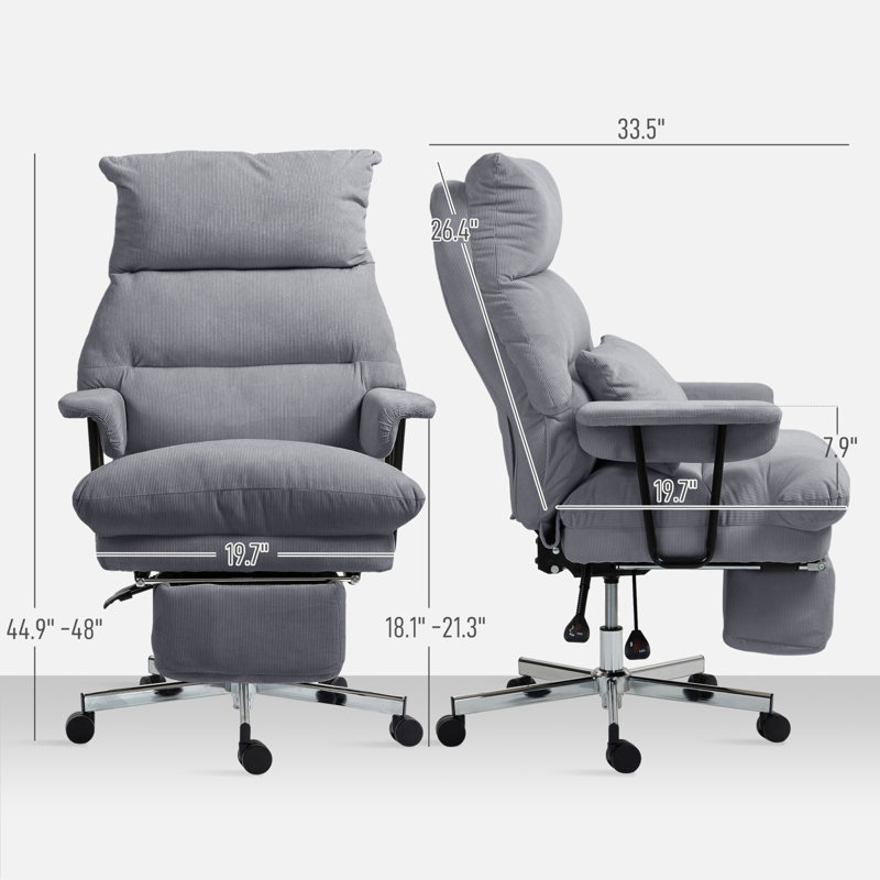 Overstuffed Office Chair With Lumbar Support