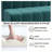 Velvet soft cushion double seat booth combination