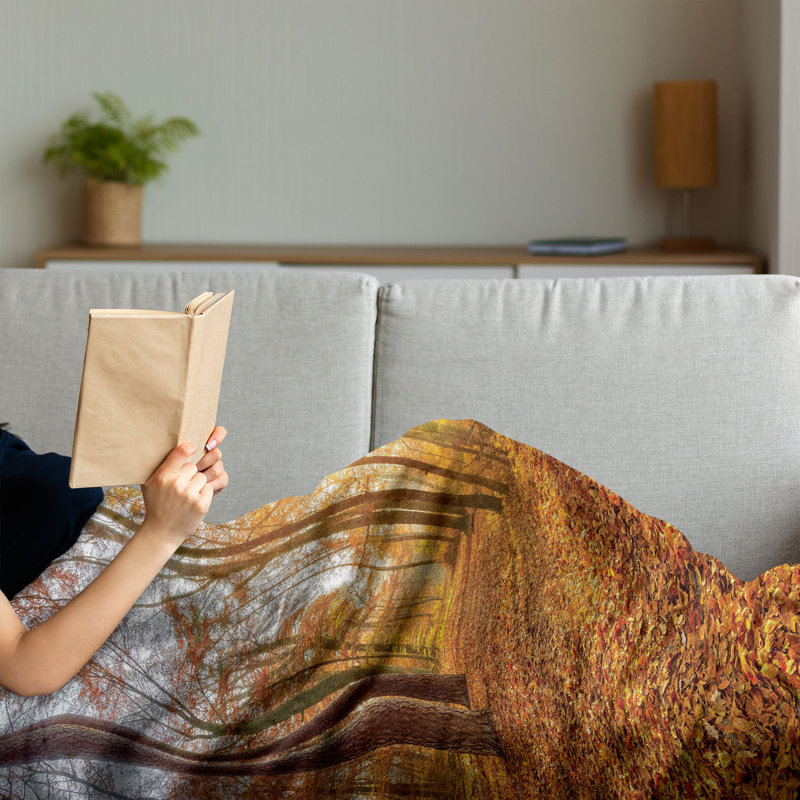 Hand Woven Throw Blanket, 50" x 70"