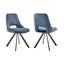 Chaise d'appoint en velours acier-292808677