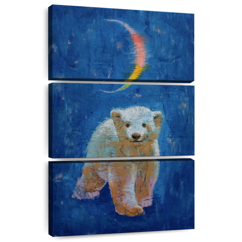 Brampt Polar Bear Cub, 45" H x 28" W