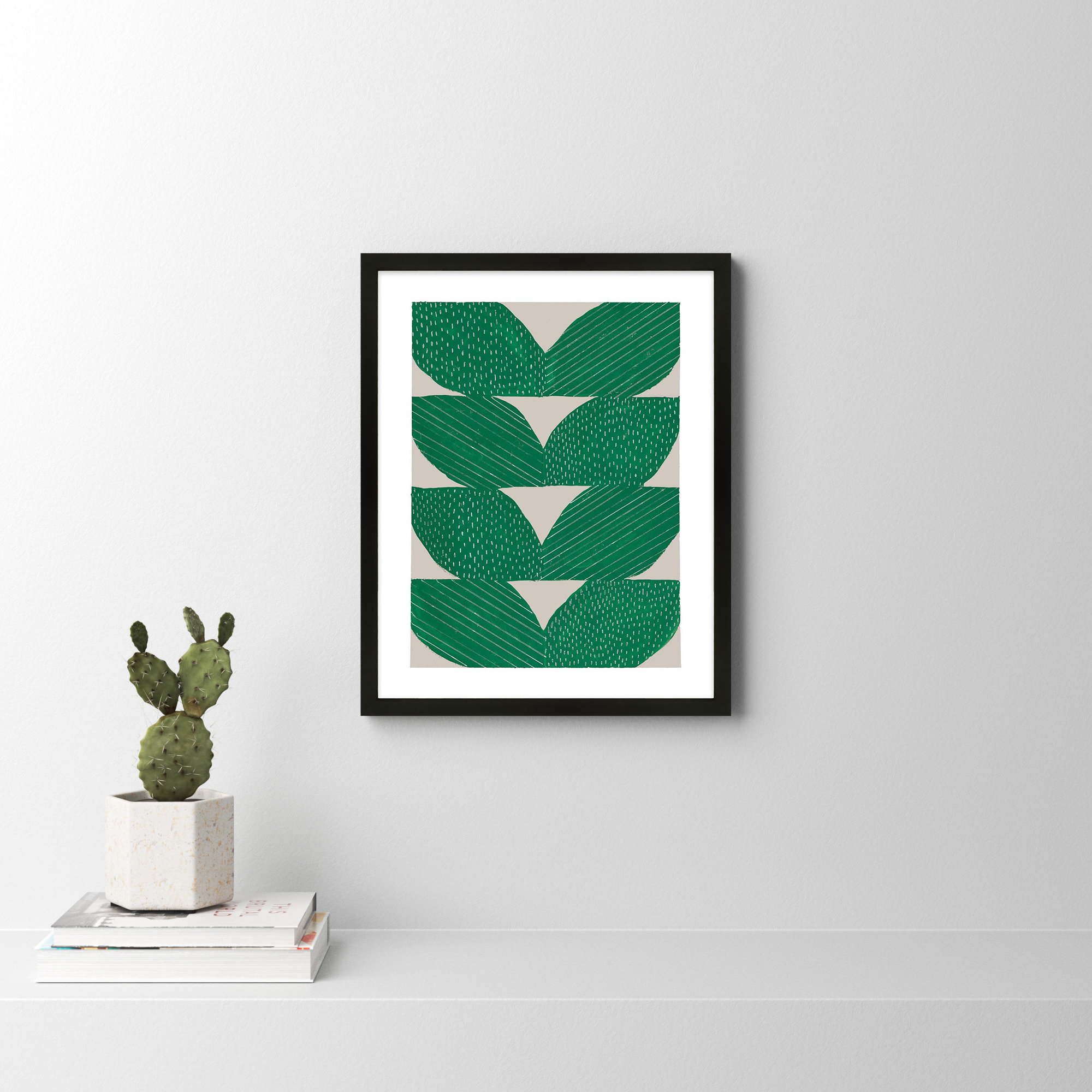 Chevron by Andrea Stokes, Black, 25" H x 20" W x 1.25" D