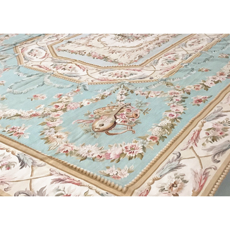Aubusson Renaissance Wool Oriental Area Rug
