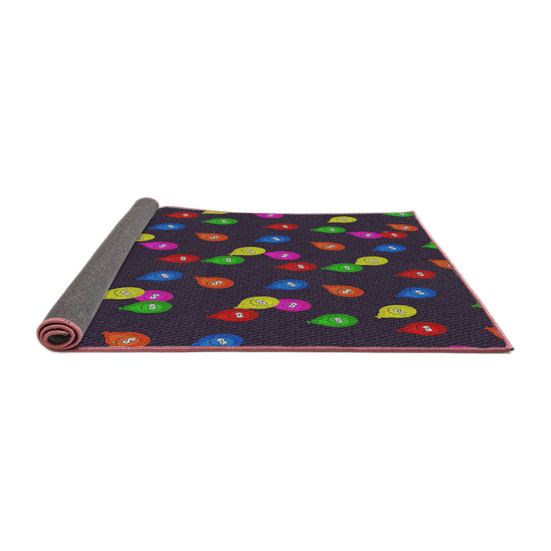 Tapis rouge/vert/bleu, Rond 7 pi