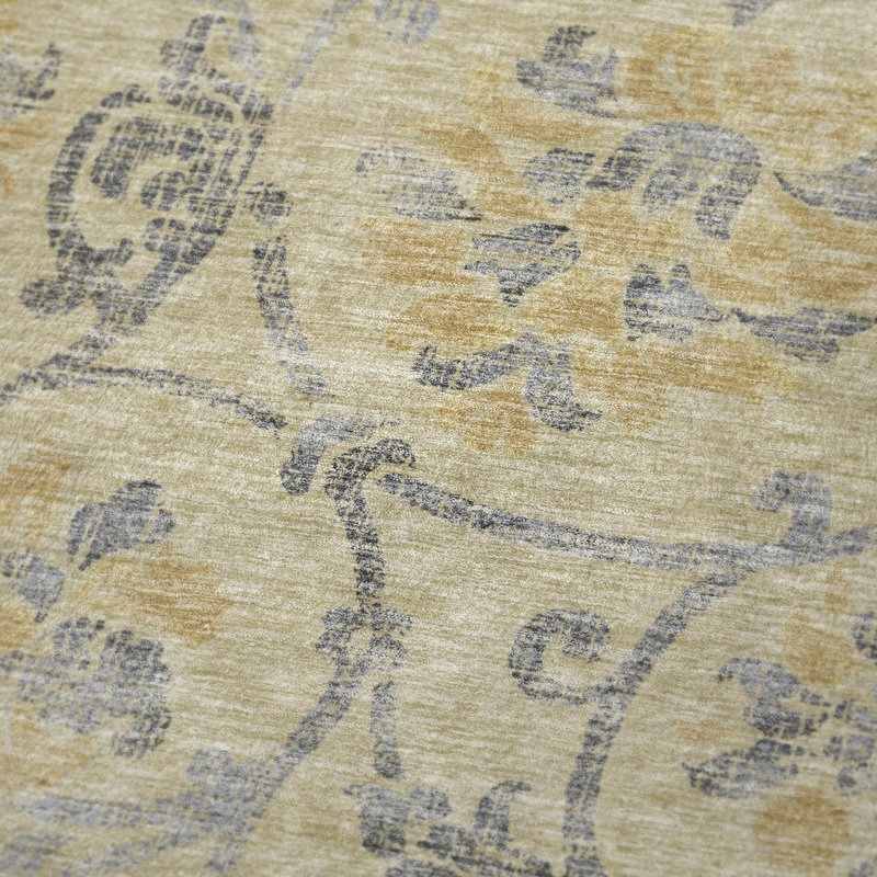Jeté floral Sherpa ASB762 Addison, Doré