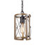 Luminaire suspendu cage unique à 1 lumière l 5,5 po x H 9 po