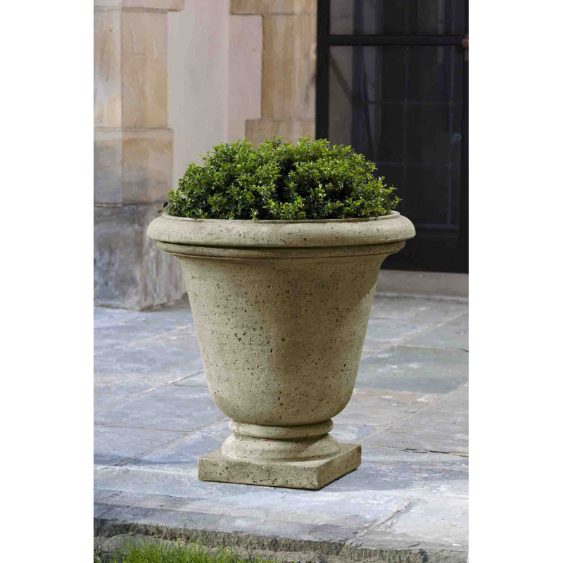 Hampton Handmade Urn Planter, Verde, 26.5" H x 27" W x 27" D