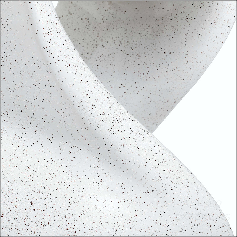 Table d'appoint à base torsadée MGO avec finition moucheté Terrazzo