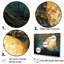 Golden Emerald Forest I - Abstract Spirals, impressions sur toile-852126735-1064446091