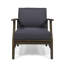 Fauteuil club moderne gris foncé - fabriqué en bois robuste pour la détente en plein air-650503706-650503711