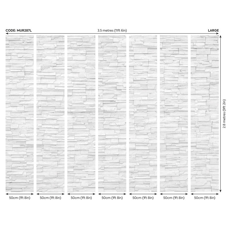 Shepardsville Matte Wall Mural, 280cm L x 350cm W