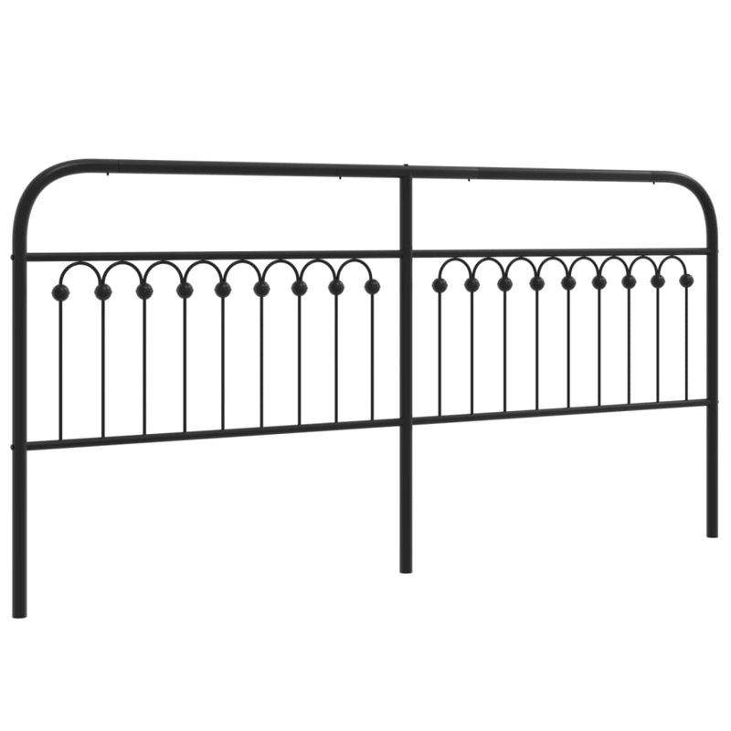 Headboard, Black, 100cm H x 206cm W x 3cm D