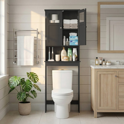 Armoire de toilette 66,9 po avec 2 portes 66,9 po