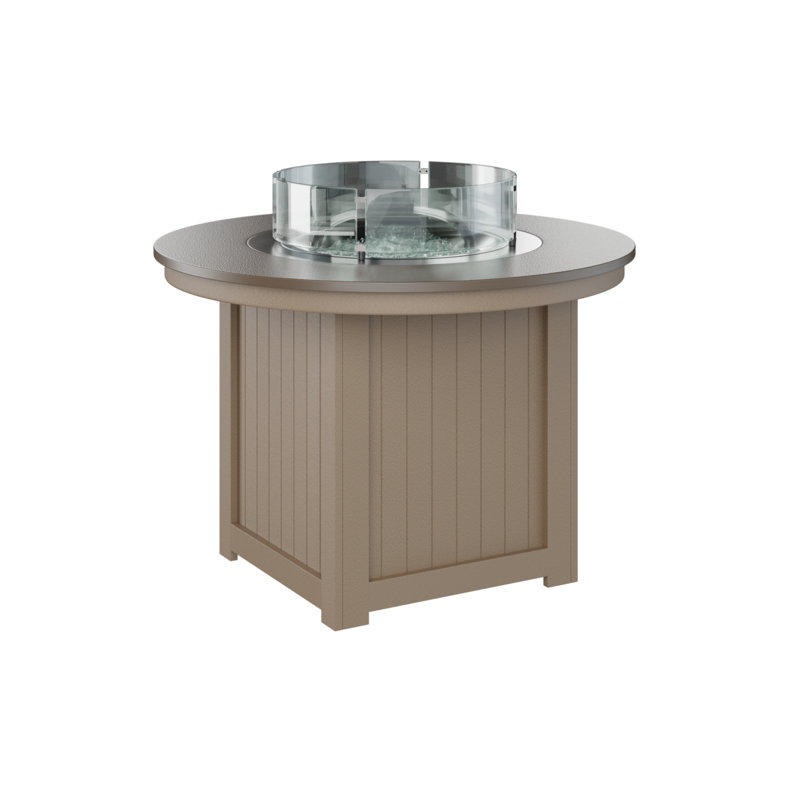 Foyer de table avec barre ronde 44 po Berlin Gardens Donoma, H 37 po x l 44 po x P 44 po