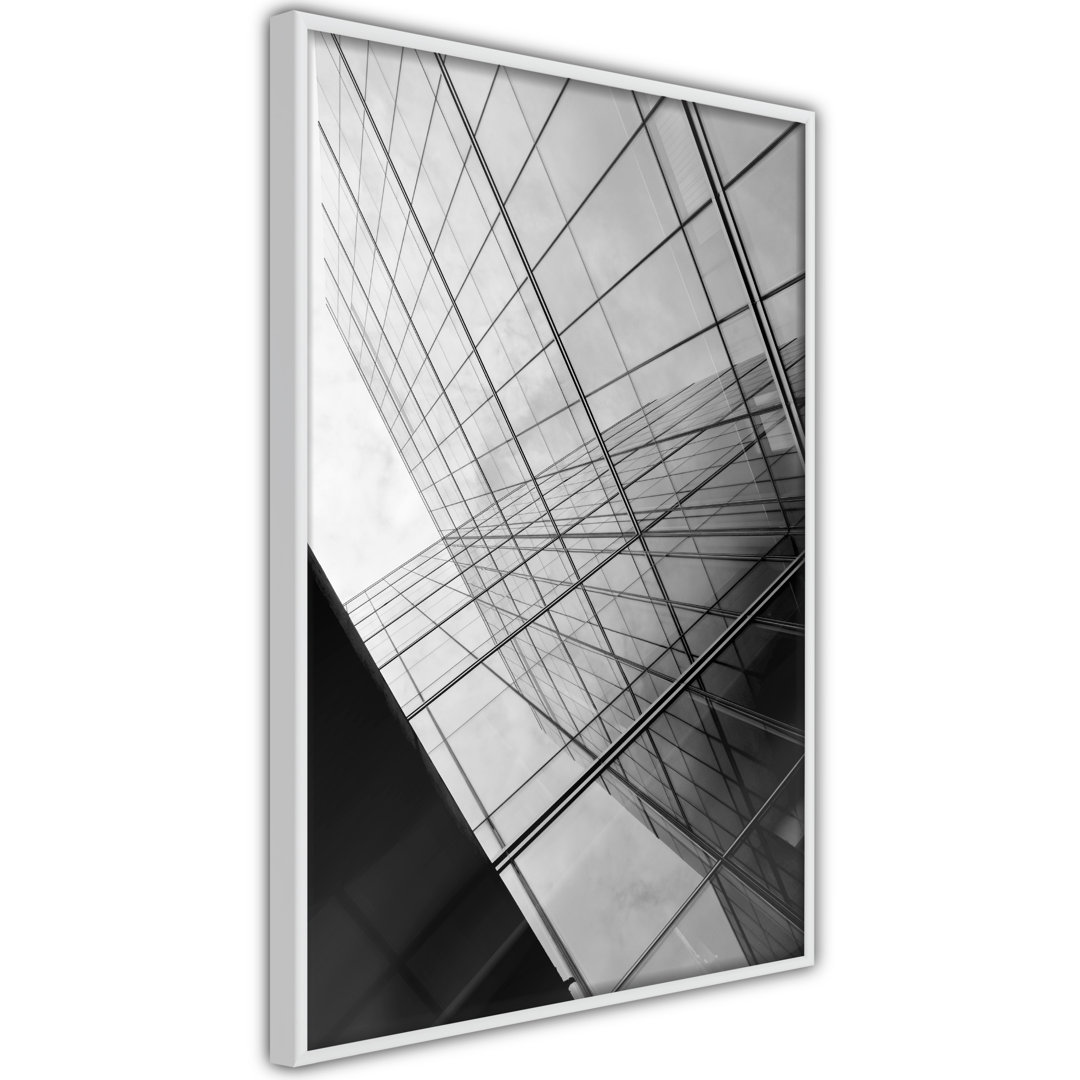 Gerahmtes Poster Steel And Glass (Grey)