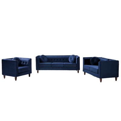 Deloyd Velvet Living Room Set