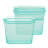 Zip Top Reusable Food Storage Bags | 3 Bag Set [Teal] | Microwave, Dishwasher and Freezer Safe-2049383505