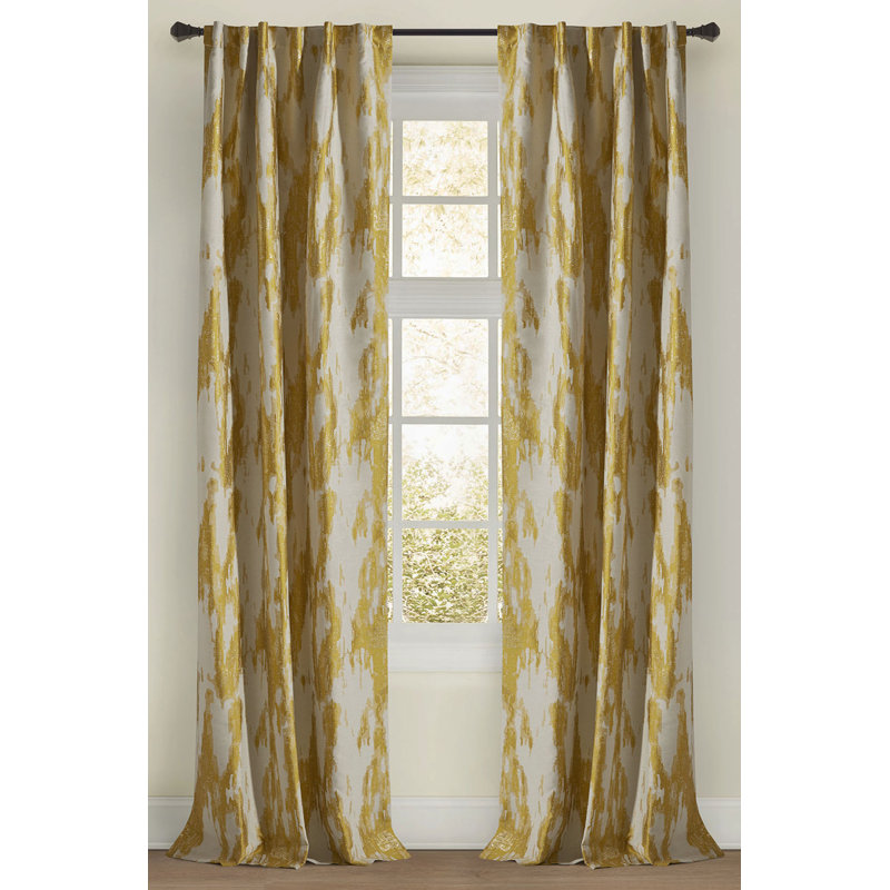 Whitney Room Darkening Curtain, Citrine, 50" W x 96" L