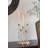 10X6.7X14" 5-Light Cast Aluminum Taper Candle Holder With Gold Botanical Design