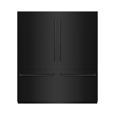 ZLINE 72 po 39,6 pi³ Réfrigérateur à congélateur inférieur avec distributeur d'eau et machine à glaçons