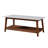 Bayamo Wooden Modern Coffee Table with Marble Effect Top and Open Storage Shelf