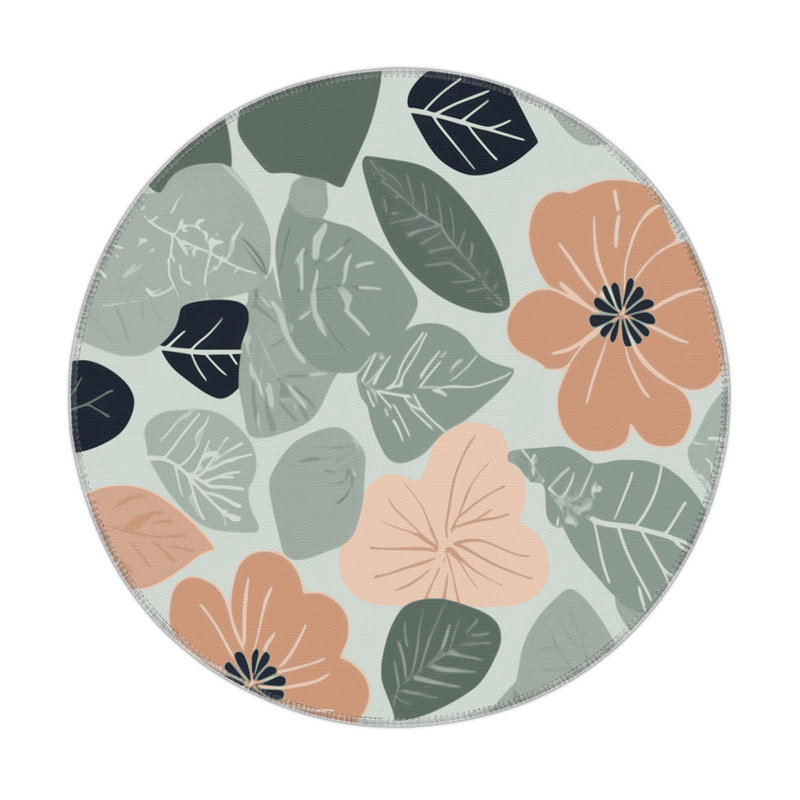 Breezy Trails Indoor And Outdoor Area Rug, Round 5'