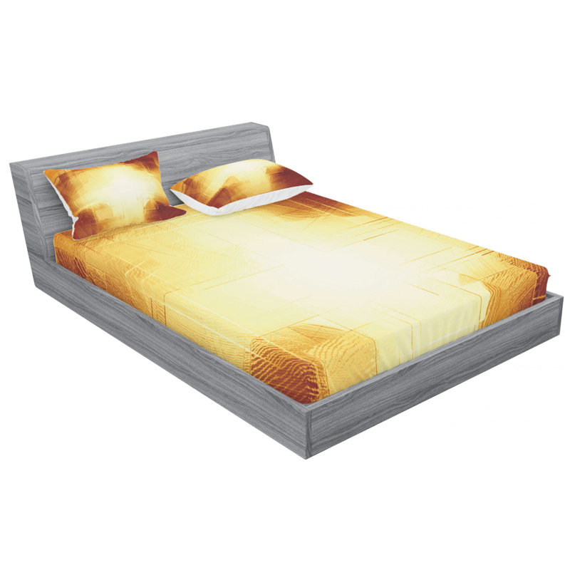 Microfiber Sheet Set, Queen Sheet Set with Fitted Sheet