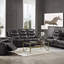 Canapé inclinable en cuir synthétique Braylon Magnetite