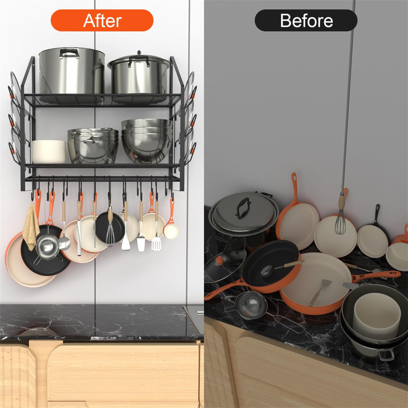 Pot Rack Wall Mounted