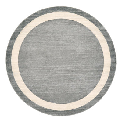 Tapis abstrait gris Islas