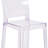 Imca Counter Stool with Square Back in Transparent Crystal - Wedding Chairs-1734804512