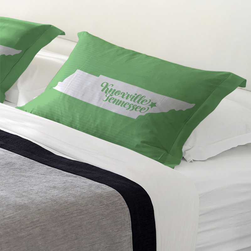Sham Set, Queen, Microfiber, Green