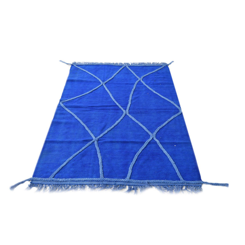 Tapis bleu 3x5 Pinkerton