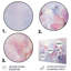 Décoration murale en métal «Purple Dreamy Florals I» - Botanicals abstraits-1361844285