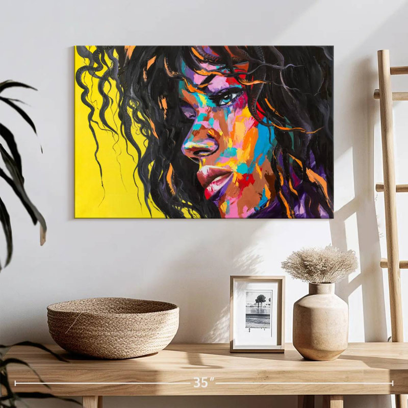Leisha Curly Hair Oil, 16" H x 24" W