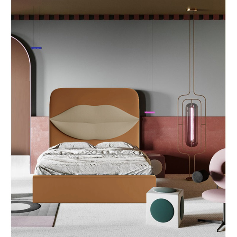 Monocle Upholstered Ottoman Storage Bed, Beige, European Double (140 x 200cm)
