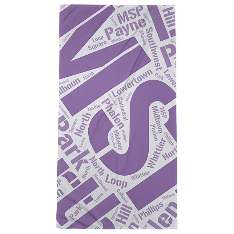 Bath Towel, Purple, Microfiber, Minneapolis–Saint Paul