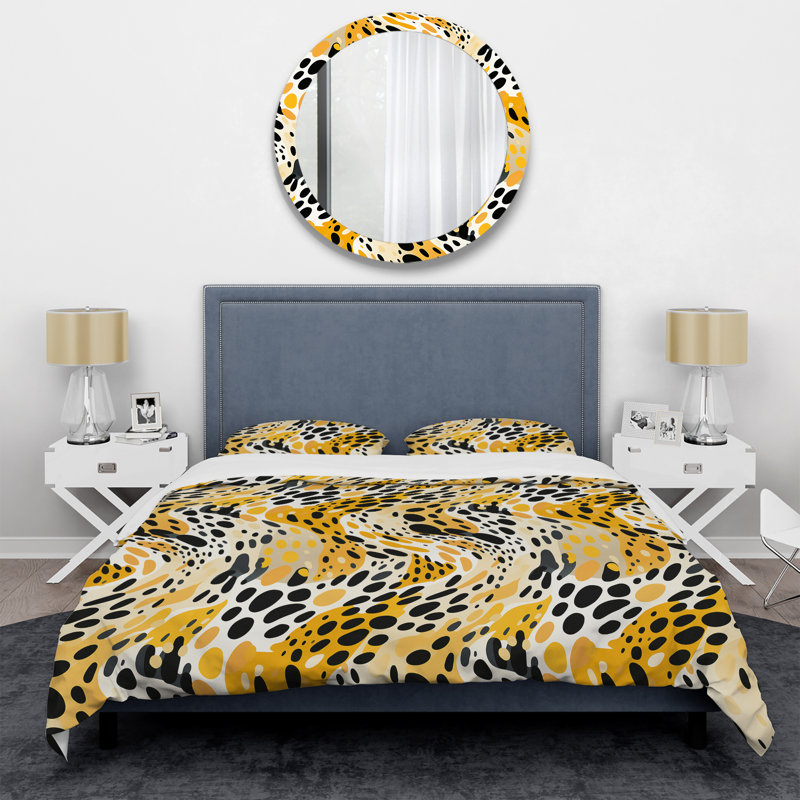 Literie Quaylan, Housse de couette pour grand lit et 2 taies décor