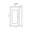 Porte d'entrée avant pré-suspendue à panneaux latéraux en acier argenté anthracite / anthracite avec panneau latéral-119907777-119907771-119907776