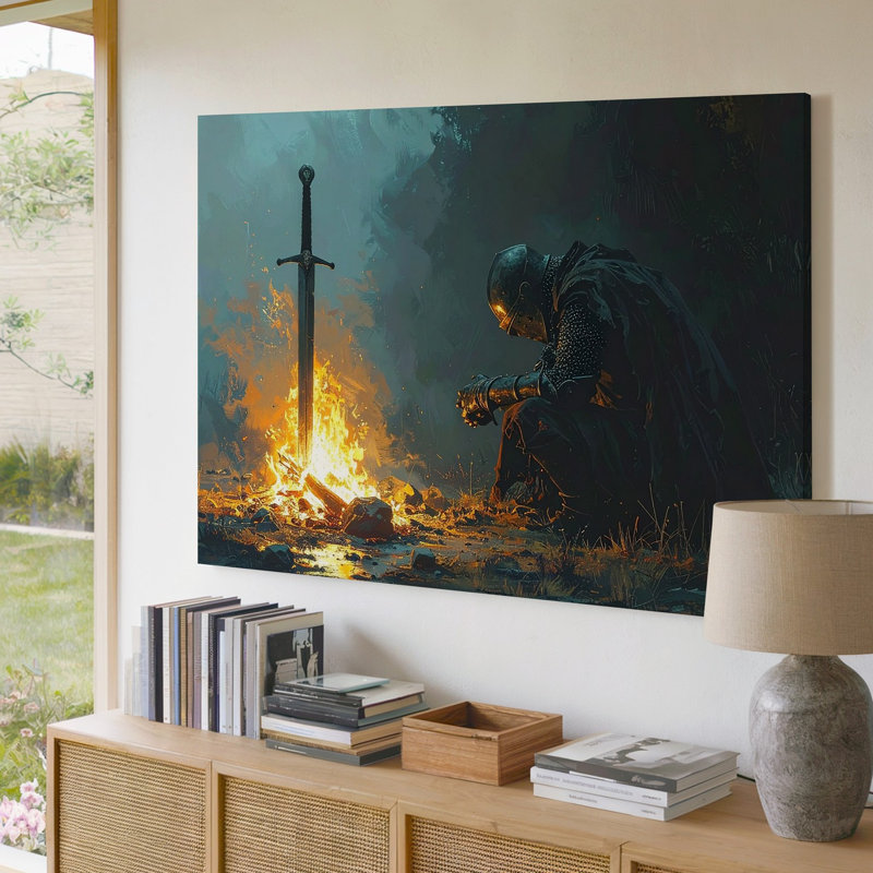 Toile sacrée «Sword Of Sacrifice», H 20 po x l 20 po