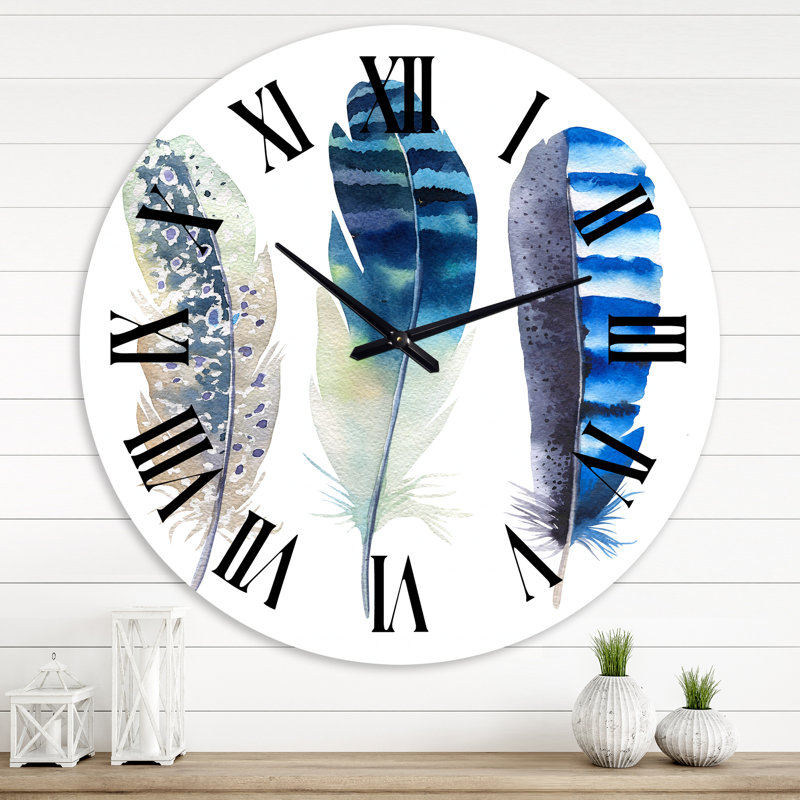 Horloge murale bohème et éclectique, Surdimensionné
