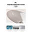 Meuble-lavabo sculpté en chêne de style européen avec plateau en marbre