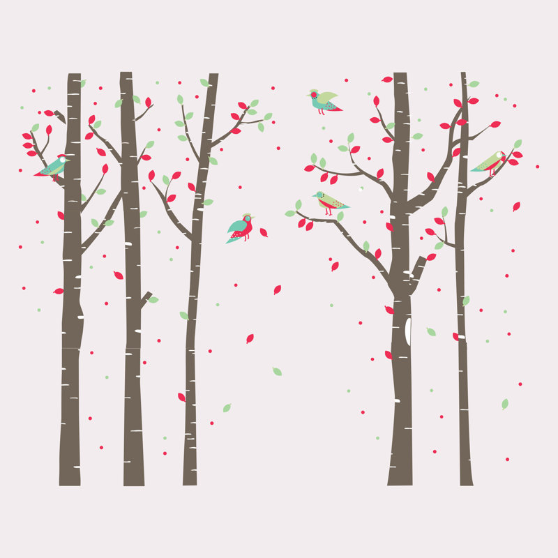 Birchtree Forest Wall Sticker, Single