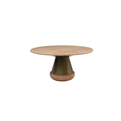 Orange Ice Jade Round Dining Table