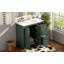 Meuble-lavabo de 36 pouces avec lavabo en céramique, structure en bois massif, armoire de rangement autoportante avec 3 tiroirs et portes à fermeture douce-1617758786