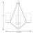 3 - Light Dimmable Geometric Chandelier-1259638049