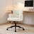 Upholstered Swivel & Adjustable Height Office Chair, Clover-shaped Desk Chair with Armrest-1961563422