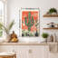 «Rustic Southwestern Desert Cactus Linogravure», impression sur toile-131263001
