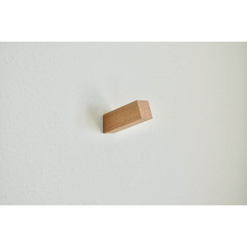 Solid Wood Wall Wall Hook, Light Brown